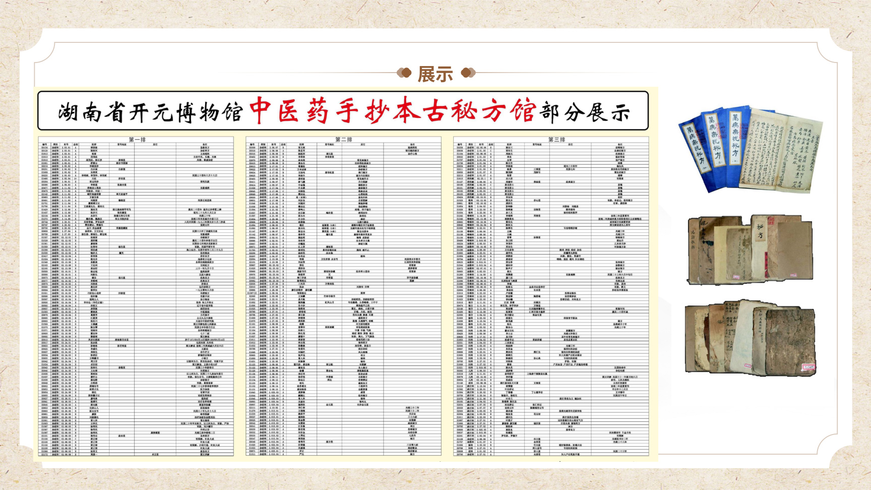 中医药古籍馆藏